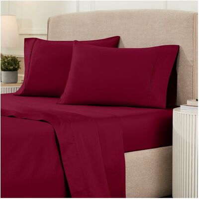 Superior 1000 Thread Count Egyptian Cotton Solid Deep Pocket Sheet Set NoColor Queen Superior 1000 Thread Count Egyptian Cotton Solid Deep Pocket Sheet Set NoColor Queen