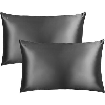 Blissy Set Of 2 100% Mulberry Silk Pillowcases NoColor Standard Blissy Set Of 2 100% Mulberry Silk Pillowcases NoColor Standard
