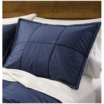 Cuddledown Chroma Quilted Sham Blue Standard Cuddledown Chroma Quilted Sham Blue Standard