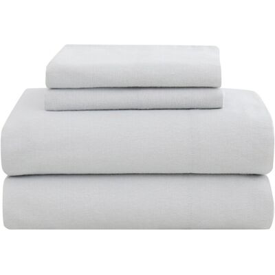 Truly Soft Flannel Sheet Set Grey Queen Truly Soft Flannel Sheet Set Grey Queen