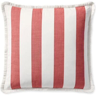 Serena & Lily Perennials Harbor Stripe Pillow Cover Red_&_White 14" x 30" Serena & Lily Perennials Harbor Stripe Pillow Cover Red_&_White 14" x 30"