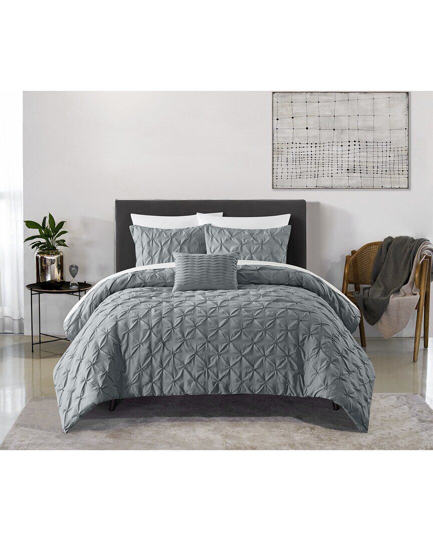 Chic Home Bradlee Bed In A Bag Comforter Set Grey King