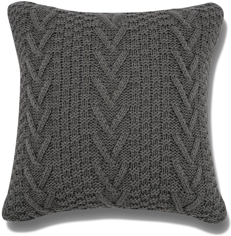 Evergrace Retree Sueter Knit Assent Pillow Gray 20" x 20"