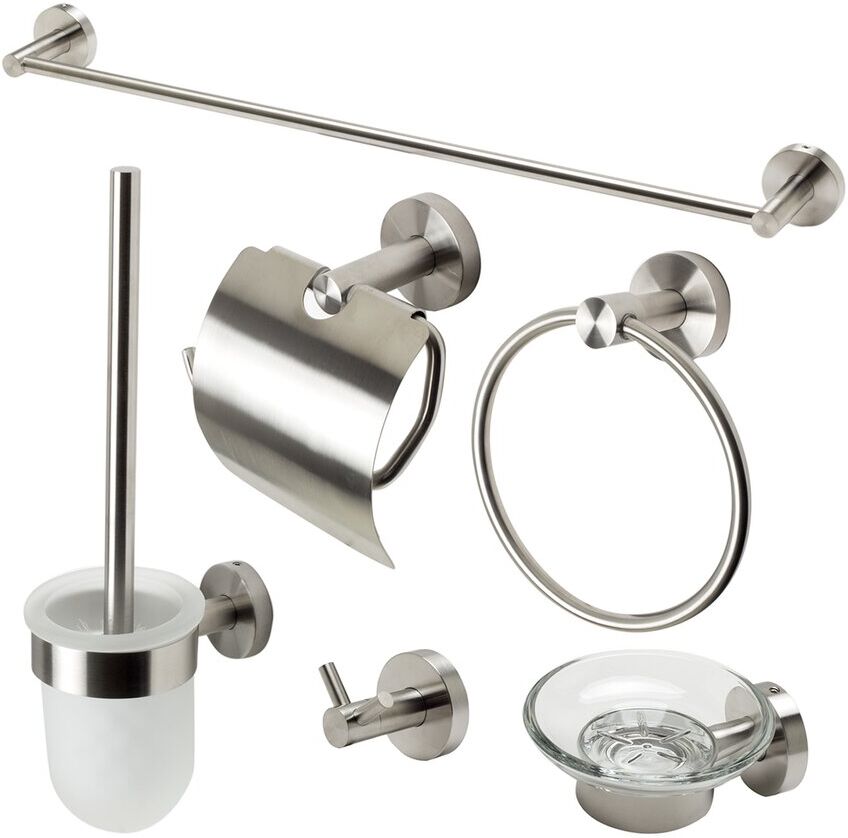 Alfi 6pc Matching Bathroom Accessory Set NoColor os