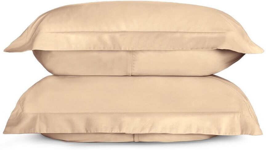 Bombacio Linens Sunrise Sand Sateen Set of 2 Pillow Shams Sand King