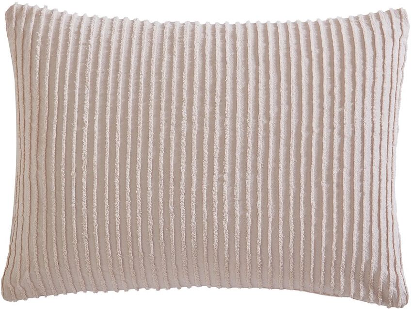 Beatrice Home Fashions Channel Chenille Sham BLUSH Standard Sham