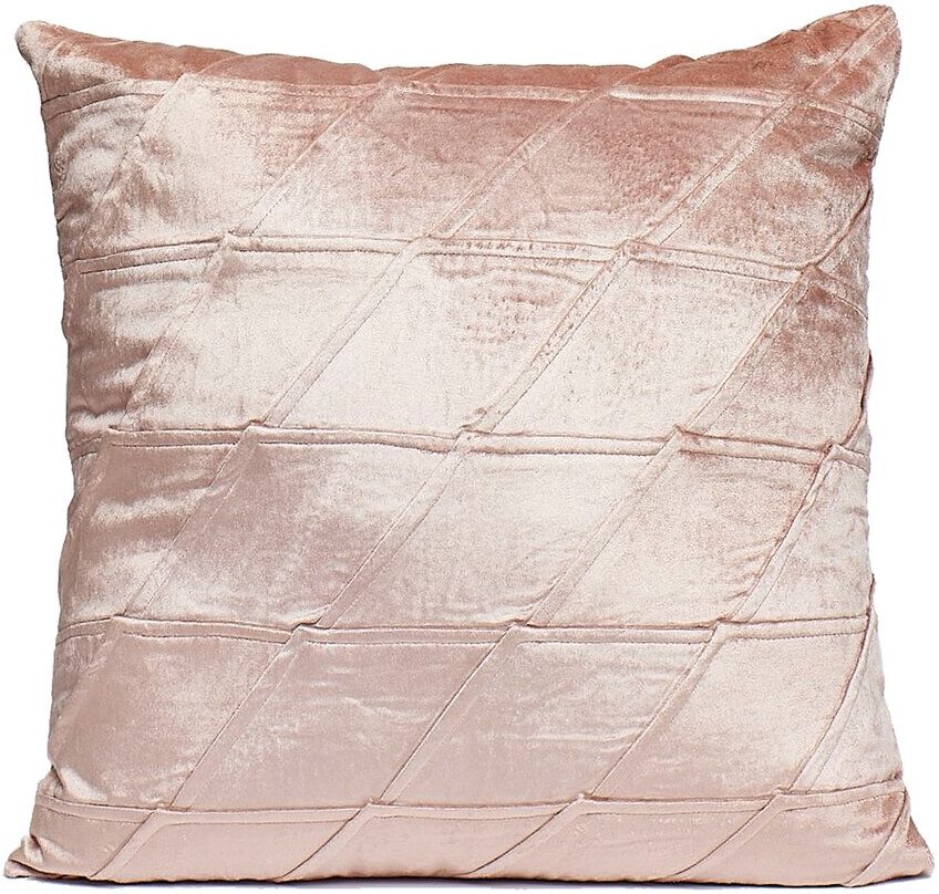 Harkaari Tilted Square Fish Scale Design Throw Pillow Pink NoSize