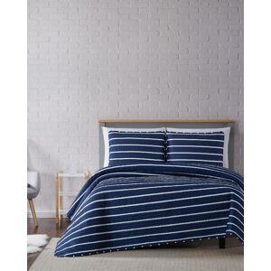 Truly Soft Maddow Stripe Navy 3pc Quilt Set NoColor Queen