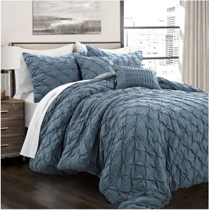 Lush Dcor Lush Decor Fashion Ravello Pintuck Comforter Grey Full/Queen