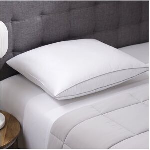 Sleep Style Pillow For Back Sleeper With Oval Gusset On Long Side White Standard