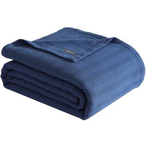 Eddie Bauer Variegated Weave Stripe Striped Blanket NoColor Full/Queen