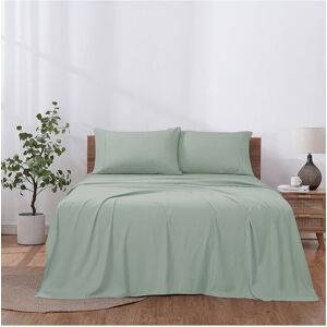 Modern Threads Solid Easy Care Microfiber Sheet Set Green Twin