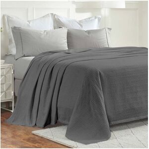 Superior Jena Cotton Textured Chevron Lightweight Woven Blanket NoColor Twin