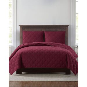 Truly Soft 3pc Quilt Set Burgundy Full/Queen