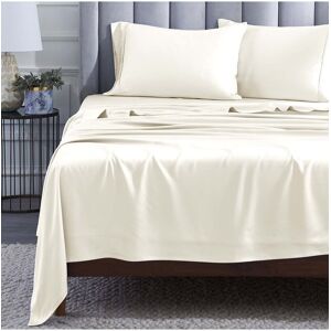 Superior Modal From Beechwood 400 Thread Count Lightweight Cooling Solid Deep Pocket Bed Sheet Set NoColor California King