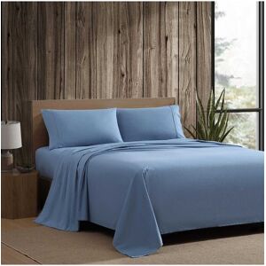 Eddie Bauer Peached Percale Sheet Set Blue Full