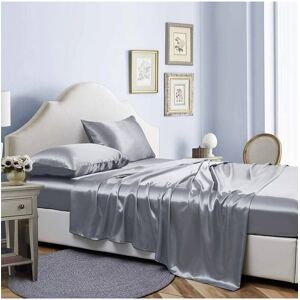 Bibb Home Silky Satin 4pc Sheet Set NoColor King
