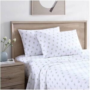 Stone Cottage Sketchy Ditsy 100% Cotton Percale Sheet Set Green Queen