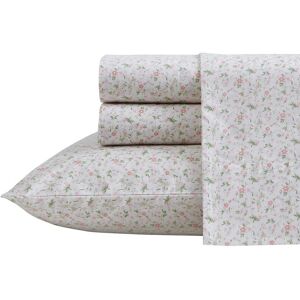 Laura Ashley 200 Thread Count Evie Cotton Percale Sheet Set NoColor Twin