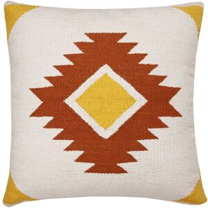 LR Home Southwestern Woven Geometric Diamond Medallion Throw Pillow White NoSize