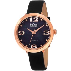 Brgi Burgi Women's Leather Diamond Watch NoColor NoSize