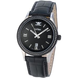 Le Vian Time Leather Black Diamond Watch NoColor NoSize