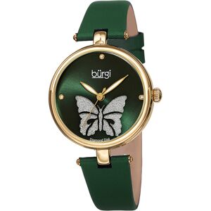 Brgi Burgi Women's Satin Leather Diamond Watch NoColor NoSize