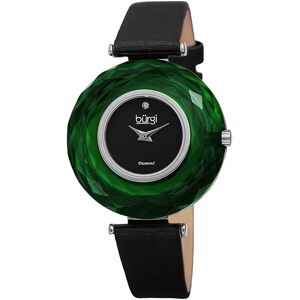 Brgi Burgi Women's Satin Over Leather Diamond Watch NoColor NoSize