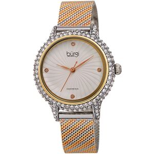 Brgi Burgi Women's Stainless Steel Mesh Diamond Watch NoColor NoSize