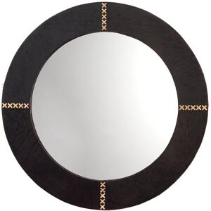 Jamie Young Co. Round Cross Stitch Mirror Brown NoSize