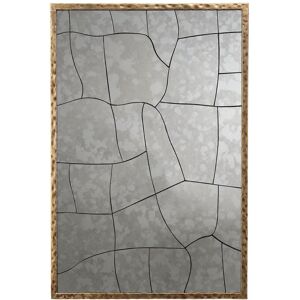 Jamie Young Co. Fractured Hammered Iron Rectangle Wall Mirror NoColor NoSize