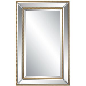 Hewson Gold Beading Beveled Frame Mirror Gold NoSize