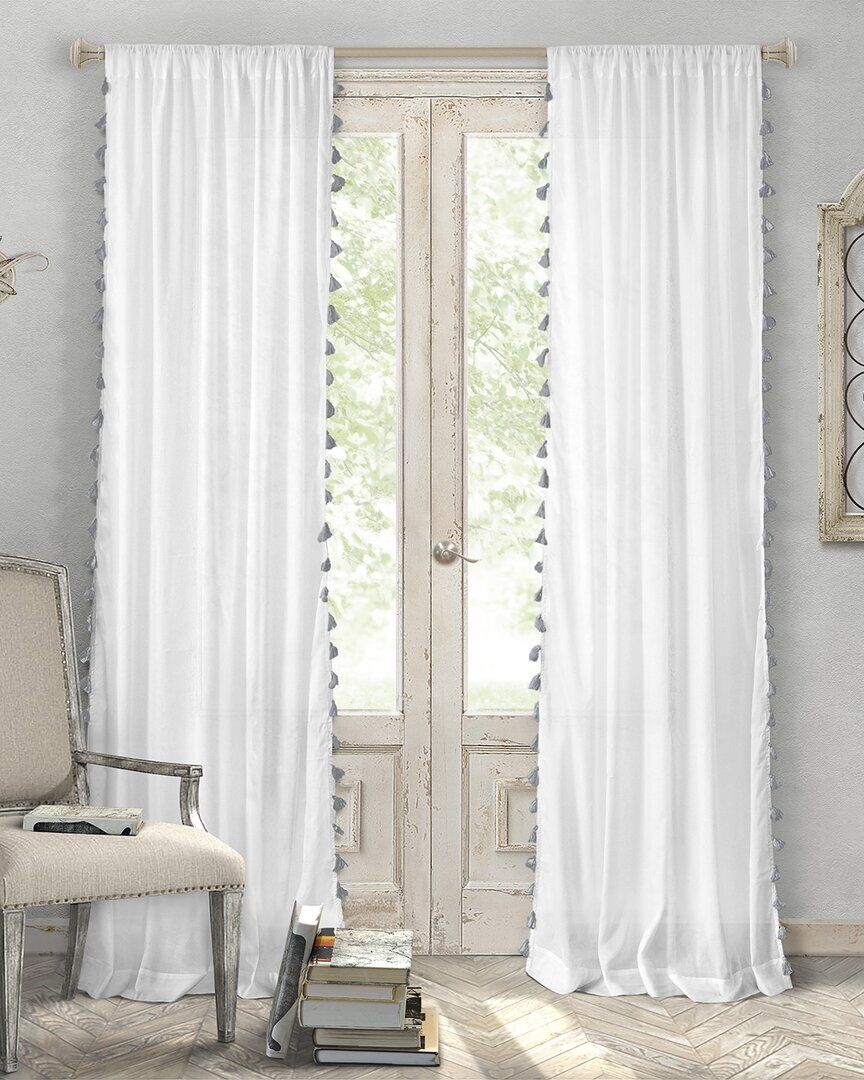 Elrene Bianca Window Curtain Panel NoColor 52x84