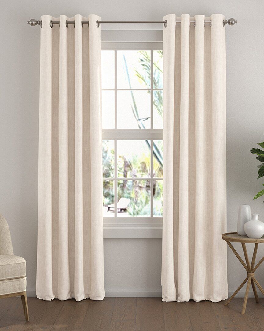 Home Collection Set of 2 Panel Total Blackout Grommet Curtains Ivory NoSize