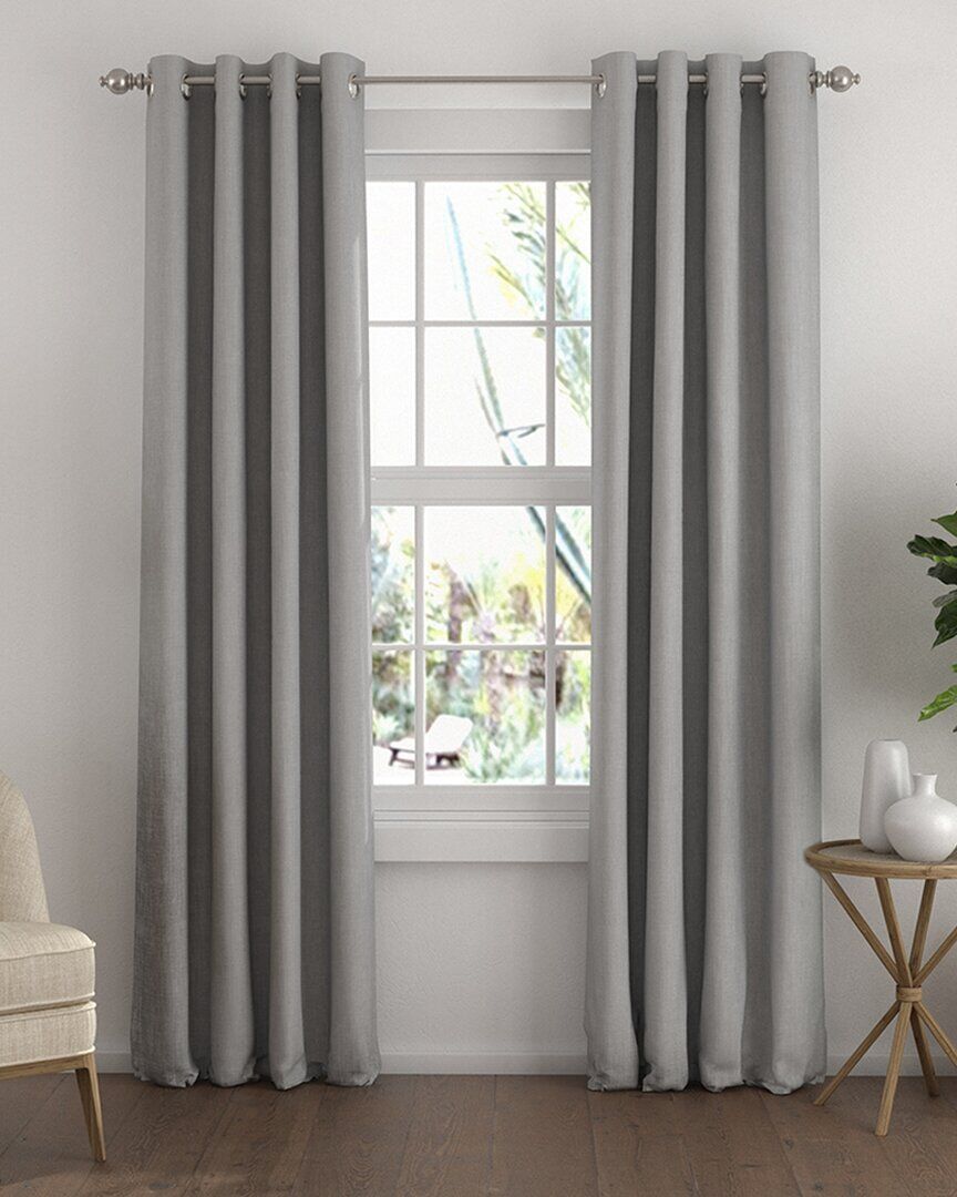 Home Collection 2 Panel Total Blackout Grommet Curtains Gray NoSize