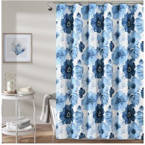 Lush Dcor Lush Decor Fashion Leah Shower Curtain Navy 72" x 72"