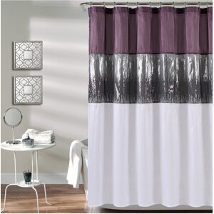 Lush Dcor Lush Decor Fashion Night Sky Shower Curtain Purple 72" x 72"