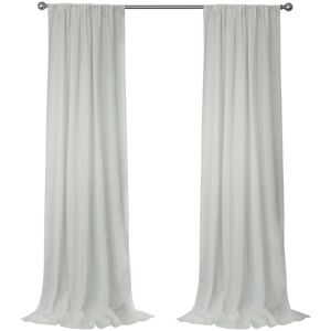 Habitat Sierra Light-Filtering Dual Header 52x95 Curtain Panel White 52" x 95"