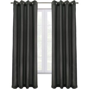 Thermaplus Edison Blackout Grommet 52x108 Curtain Panel Charcoal 52" x 108"