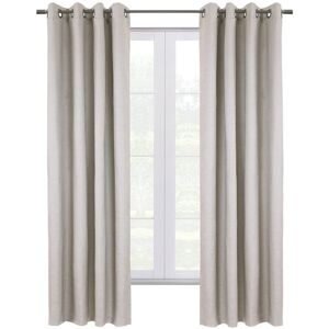 Thermaplus Hotel Blackout Curtain Single Panel White 52x84