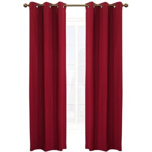 Thermalogic Weathermate Grommet Curtain Panel Pair Burgundy 40x84