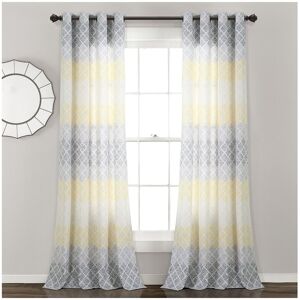 Lush Dcor Lush Decor Medallion Ombre Window Curtain Panels Yellow 84" x 52"