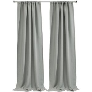 Thermalogic Birmingham Room-Darkening Dual Header 52x84 Curtain Panel Silver 52" x 84"