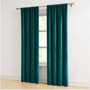 Lush Dcor Glam Pleated Velvet Light Filtering Window Curtain Panels NoColor NoSize