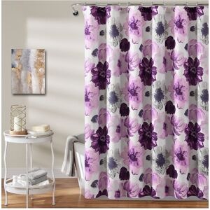 Lush Dcor Lush Decor Fashion Leah Shower Curtain Gray 72" x 72"