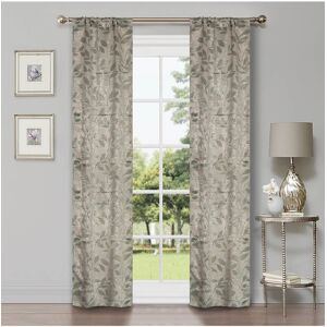 Superior 26x84 Leaves Modern Bohemian Blackout 2pc Curtain Panel Set Green 26" X 84"