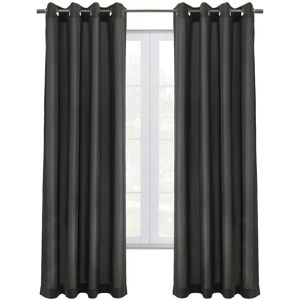Thermaplus Edison Blackout Grommet 52x63 Curtain Panel Charcoal 52" x 63"
