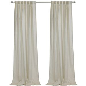 Habitat Bolton Light-Filtering Dual Header 52x84 Curtain Panel White 52" x 84"