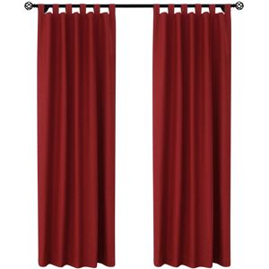 Thermalogic Weathermate Tab Top Panel Pair Burgundy 40x95