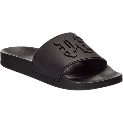 Palm Angels PA Monogram Pool Slide Black 41 Palm Angels PA Monogram Pool Slide Black 41